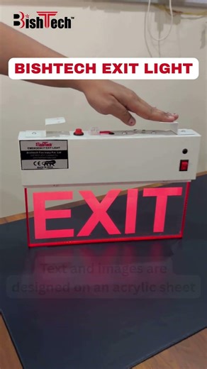 Bishtech EXIT LIGHT | Reliable Emergency Safety Solution