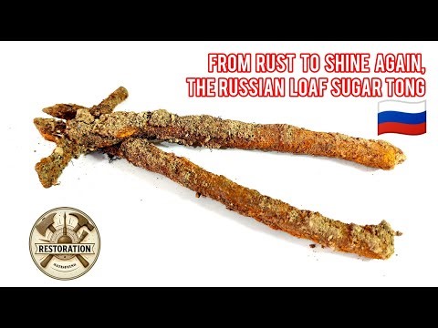 Restoring a Rusty Russian Sugar Tong – From Rust to Shine Again