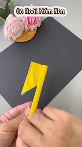 Cùng cô Hoài làm bông hoa sáng tạo đầy màu sắc từ giấy màu nhé các bé ơi 🥰 | Cô Hoài Mầm Non