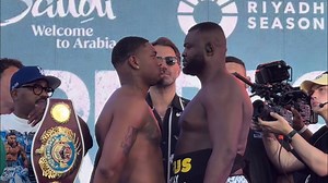 JARED ANDERSON VS. MARTIN BAKOLE WEIGH-IN & FACE-OFF. BAKOLE 30LBS HEAVIER THAN ANDERSON! 👊