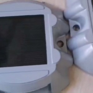 Aluminum Solar 6-LED Outdoor Road Driveway Dock Path Ground Light Lamp (Red)