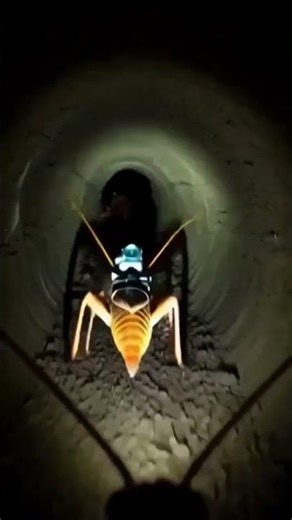 Camera on a Cockroach Exploring the House