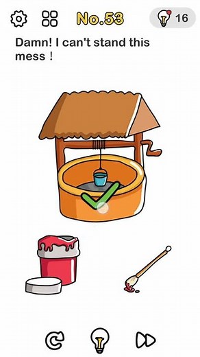 Brain Out Level 53 Damn! I can't stand this mess [ 2021 ] Solution