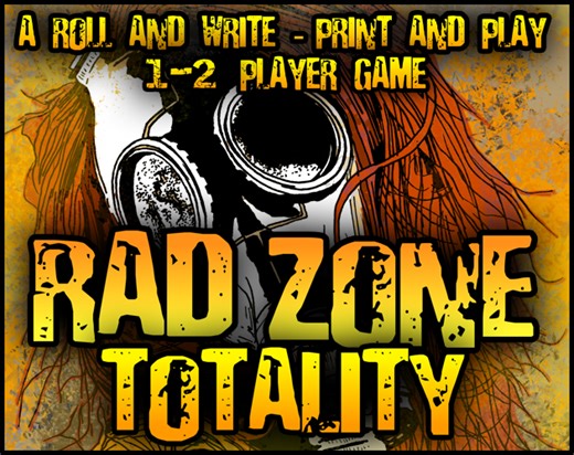 Rad Zone Totality - A Print and Play RPG Game by DR Games