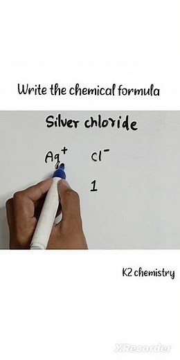 chemical formula for silver chloride l silver chloride formula l agcl l