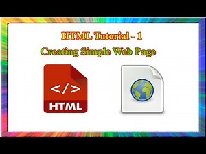 HTML Tutorial - how to create a webpage using html on notepad