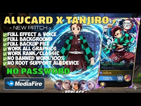 NEW UPDATE!! Script Skin Skin Alucard Demon Slayer - Tanjiro Kamado No Password | Full Effect Voice