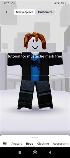 Free Mustache Mark for Roblox Players