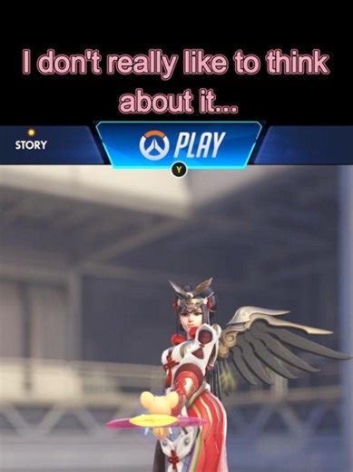 Too bad I rarely play her nowadays lol. Maybe again in qp....I don't really like to think about it... (hey but don't vape fr 😠) . . #overwatch #mercy #console #skins#mercyoverwatch . . @bobdabuilder5750 ty for the ones you got me 👀