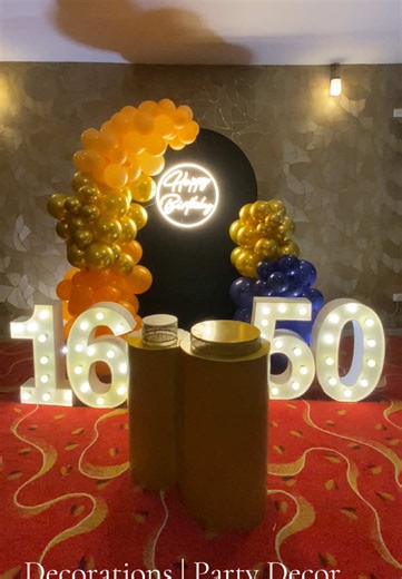 Birthday Decorations Done By Party Decor #ballondecoration #besteventplanner #partydecor