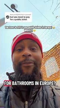 You Have to Pay to Use the Bathrooms in Europe! 🤯 #europe #toilet