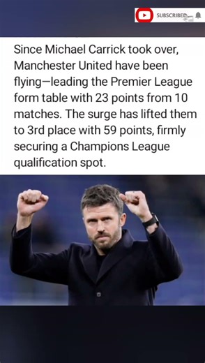 Man United Soaring Under Carrick: Top of Form Table, 3rd in League 🔴📈 #manchesterunited #carrick