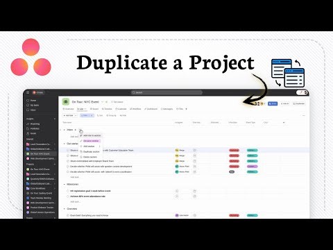 How to Duplicate A Project In Asana (Step-by-Step Tutorial)