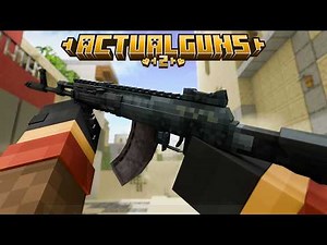 AK-12 in Actual Guns 2! | Minecraft Bedrock Add-on