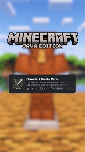 BinJulez on Instagram: "Become a Pirate in Minecraft! 🏴‍☠️🦜 #minecraft #pirates #resourcepacks #gaming #reels #mod #modding #modrinth #curseforge #java #javaedition #free #pack #resourcepack #pirate #grimdark"