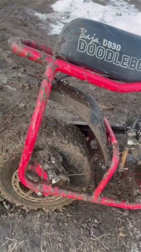 Minibike mudding! #minibike #mud #mudding
