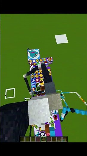 Satisfying Pixel Art in Minecraft ! Making X #shorts #minecraft #gaming