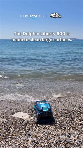 The Dolphin Liberty 600 is always ready for a challenge. 🐬💦 Designed for large pools, it delivers powerful, cordless cleaning to keep your pool spotless. ✨ 📍Explore the Liberty 600 today: https://www.maytronics.com.au/product/dolphin-liberty-600 #Maytronics #Dolphin #Liberty600 #cordlesspoolcleaner #poolcleaner #roboticpoolcleaner #pool #poolcare #poolmaintenance | Maytronics