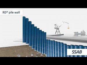 SSAB's RD® steel pile wall animation
