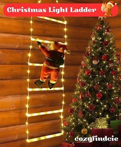 Christmas LED Santa Claus Climbing Ladder Light – Multi-color, USB Powered, 8 Flashing Modes, Home, Tree, Wall & Window Decoration - Etsy