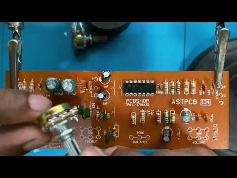 Pre amplifier pcb board soldering