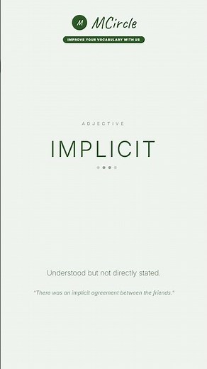 Learn English: What is Implicit? | Vocabulary Shorts