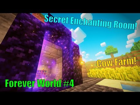 Minecraft: First Nether Trip & Hidden Enchanting Room!