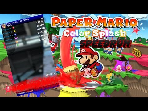 Paper Mario Color Splash Any % Speedrun for WR | @Togames13 & Katzolottl