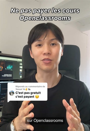 Réponse à @Yessaï 16✌️🐘 petit tuto sur comment avoir accès aux cours de #programmation gratuits sur #openclassrooms . J'espère que ça aidera les #developpeur qui m'ont demandé ! Pour les personnes qui savent déjà coder, hésitez pas à joindre le bootcamp big tech pour faire partie des meilleurs #ingenieur et #developpeur au monde 🌍 🧑‍💻