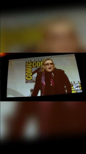 SDCC 2015: The Force Awakens Hall H Panel | Carrie Fisher (Princess Leia) Entrance
