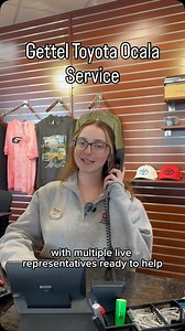 At Gettel Toyota Ocala, our friendly service team is here for you! 🚗✨ Live representatives are ready to help schedule your service or oil change appointments and answer any questions about your vehicle. Experience the difference today! #GettelToyotaOcala #ToyotaService #ToyotaCare #ServiceMadeEasy #OcalaFL #FriendlyService #HereForYou #gettelocala | Gettel Toyota Ocala