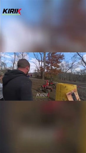 ATVs Race on a Muddy Track #shorts