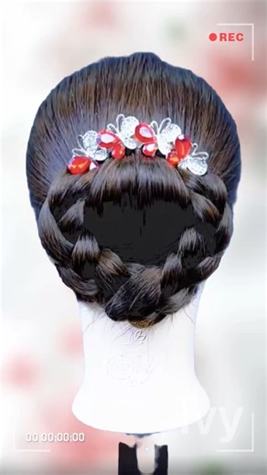 Easy Updo Tutorial 💕 Step-by-Step Hairstyle #updo #diyhairstyle #hairstyle #beauty #braids