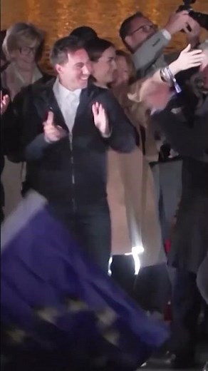 Hungary’s Dancing Lawmaker Goes Viral After Magyar Victory Speech #shorts