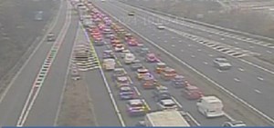 Delays on M1 ahead of Steel City derby as drivers report road closure