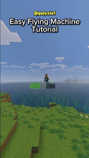 Easy Flying Machine Tutorial ✈️ #minecraft #gaming #shorts #tutorial orial