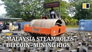 Malaysia steamrolls bitcoin-mining rigs