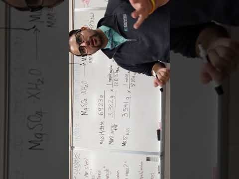 Formula of Hydrate for MgSO4 Sample Calculations