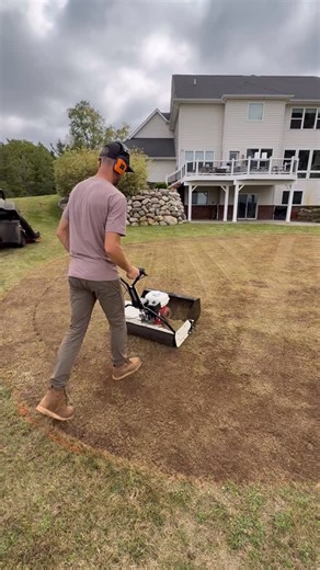 TJ Breil | Cutting in a putting green area ⛳️ Since we’re towards the end of the season, I wasn’t going to pull off a full usga spec green. This... | Instagram