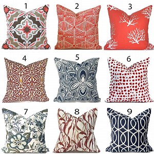 Decorative Indoor Pillow Cover With Zippers, Easy to Use & Washable, Pick Your Favorites - Etsy