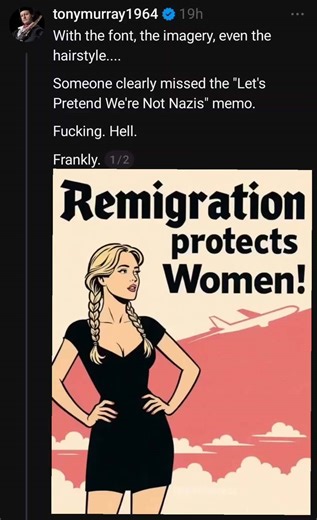 The reverse image search thing suggests it's been around about a month, with various customised versions turning up in Germany, Spain, and Turkey (where the lady is notably localised). More: https://www.threads.com/@tonymurray1964?utm_source=facebook&utm_medium=Being_Liberal&utm_campaign=pub&utm_term=beingliberal.substack.com | Being Liberal