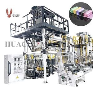 [Hot Item] Biodegradable Polyethylene Polythene HDPE LDPE ABA Film Blowing Machine for Rolling Gabage Bag Plastic Machine