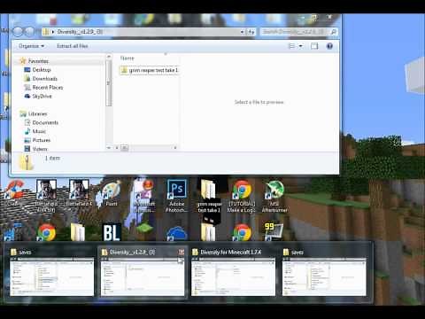 Minecraft How to: Download maps such as Diversity!