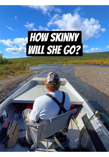 2 INCHES OF WATER! Had some fun putting the 16’ Wooldridge Alaskan LT through some skinny water situations in remote Alaska and she preformed pretty nicely! The tunnel hull definitely gives you better clearance in those really tight spots. Overall, a pretty nimble little rig. Had a @Mercury Marine 40 HP jet though i think a 60 would really scream. #jetboat #jetboating #runningshallow #skinnywater #riverboat