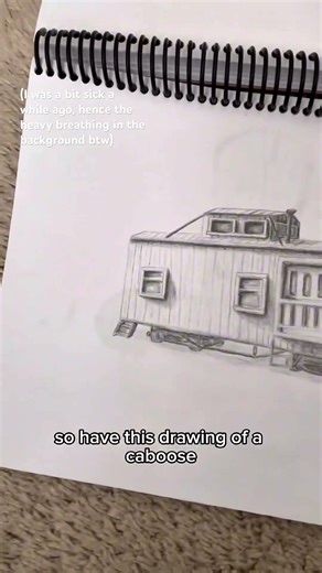 Caboose drawing #art #artdrawing #artist #artprojects #drawing #sketch