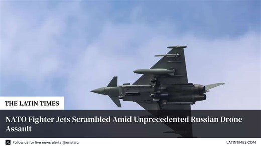 NATO Fighter Jets Scrambled Amid Unprecedented Russian Drone Assault