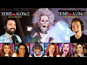 TOP "MARV ELECTROCUTED" REACTIONS! *HOME ALONE 2: LOST IN NEW YORK* TRAPS SCENE! CHRISTMAS MOVIE!
