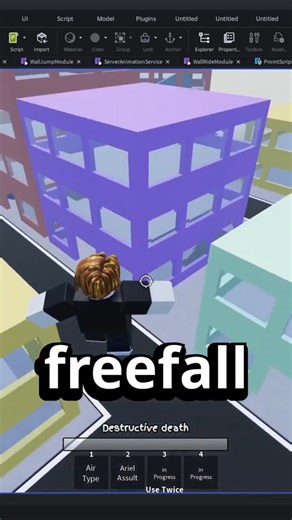 i just made my own movement system in roblox! #roblox #robloxstudio #devlog