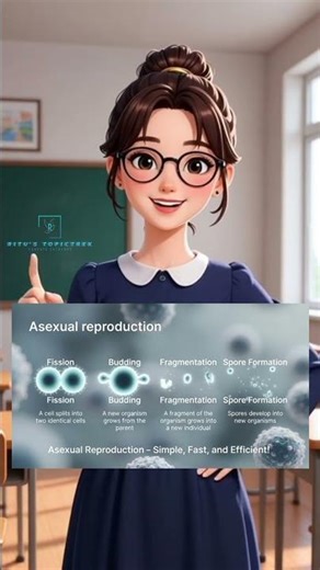 Method of ASEXUAL REPRODUCTION..... #educational #learning #study #biology #reproduction
