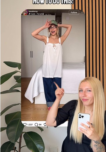 Cómo crear un video viral de transición de outfits